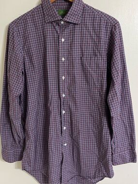 Sid Mashburn shirt button up plaid men’s M